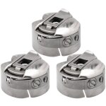 Lot de 3 botiers de canette pour machine  coudre industrielle, manchon de canette ordinaire pour voiture ...