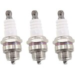 Lot de 3 bougies dallumage pour tron�onneuse stihl dolmar husqvarna tondeuse � gazon remplace ngk bpmr7a ...
