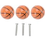 Lot de 3 boutons d'armoire en forme de basket - ball, boutons de cuisine, boutons de tiroir pour la maison, ... Lot de 3 boutons d'armoire en forme de basket - ball, boutons de cuisine, boutons de tiroir pour la maison, ...