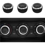 Lot de 3 boutons de climatisation pour chauffage, bouton de commande de climatisation de remplacement, ...