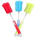 Lot de 3 brosses �ponge en mousse pour bouteille d'eau avec long manche r�glable, brosse de nettoyage ...