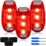 Lot de 3 cartables clignotants led, attaches fournies / lumi�res pour la course � pied, lumi�re de s�curit� ...