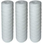 Lot de 3 cartouches filtrantes bobin�es pour filtre � eau ? filtration des s�diments jusqu'� 25 microns ...
