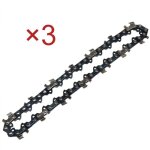 Lot de 3 cha�nes de tron�onneuse 45 cm (18')pas 3 / 8'jauge 1, 5 mm72 maillons pour coupe pr�cise sur ...