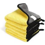 Lot de 3 chiffons microfibre voiture, 1200gsm ultra absorbant serviettes en microfibre - s�chage rapide, ...