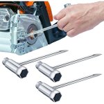 Lot de 3 cl�s � bougie allumage 13x19 mm cl� en t, cha�ne et combin�e pour outils de jardin et v�hicules ...