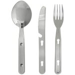 Lot de 3 couverts de camping en acier inoxydable 720200 ibili