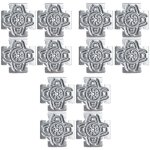 Lot de 3 croix solutions semin syst�me permettant de fixer des �l�ments type trappe de visite, fen�tre, ...