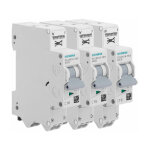 Lot de 3 disjoncteurs auto p + n 16a siemens