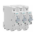Lot de 3 disjoncteurs auto p + n 20a siemens