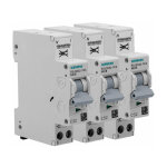 Siemens - lot de 3 disjoncteurs auto p + n 32a