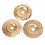 Lot de 3 disques de meulage pour bois de 100 mm, carbure de tungst�ne pour le profilage, le meulage et ...