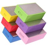 Lot de 3 disques de pon�age � main diamant�s pour carrelage en c�ramique et pierre