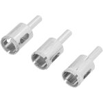 Lot de 3 emporte - pices de 22 mm en acier alli pour percer des trous dans le verre, les carreaux de ...