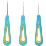Lot de 3 emporte - pices en silicone - aiguilles  poinonner - mche - cne de trou rond - perceuse ...
