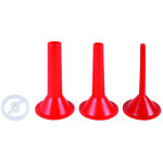 Lot 3 entonnoirs � 10, 20, 30 mm + plaque embossage hachoir n�22 - le pratique