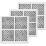 Lot de 3 filtres � air de rechange lt120f pour r�frig�rateur lg, kenmore elite 9918, 795, remplace adq73214404 ...