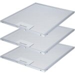 Lot de 3 filtres � graisse m�talliques pour hotte aspirante 305mm x 267mm ? compatible aeg, whirlpool ...