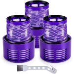 Lot de 3 filtres lavables compatibles aspirateurs sans sac mod�les v10 animal absolute total clean cyclone ...