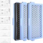 Lot de 3 filtres de rechange compatibles avec les aspirateurs miele avec 3 filtres de protection du moteur ...
