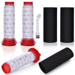Lot de 3 filtres de rechange pour bosch aspirateur vertical accessoires sans sac filtres en mousse pour ...