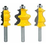 Lot de 3 fraises � d�foncer pour moulures architecturales 8 mm