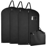Lot de 3 housses pour v�tements � suspendre, premium pliable avec fen�tre transparente - 60 x 160 cm ...