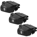 Lot de 3 interrupteurs de l�ve - vitre �lectriques pour voiture, r�f�rence 7700838100, compatibles avec ...