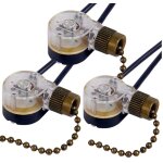 Lot de 3 interrupteurs de ventilateur de plafond ze - 109 avec chaîne de traction de rechange (bronze) ... Lot de 3 interrupteurs de ventilateur de plafond ze - 109 avec chaîne de traction de rechange (bronze) ...