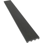 Lot de 3 lames de terrasse composite pleines - long: 2, 4m - 1m2 - gris fonc