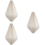 Lot de 3 lampes en papier pour clairage domestique, lustre, abat - jour, accessoire de dcoration
