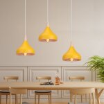Wottes - lot de 3 lustre suspension moderne e27 �clairage int�rieur lampe suspension cr�ative simple ...