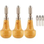 Lot de 3 mandrins de type �tau � broche, buse de verrouillage en bois pour bijouterie, horlogerie et ...