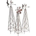 Lot de 3 moulins à vent classeurs grid aids garden décoration extérieure temps hahn Lot de 3 moulins à vent classeurs grid aids garden décoration extérieure temps hahn