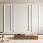 Lot de 3 moulures murales pr�d�coup�es, panneaux de lambris pr�ts � assembler pour d�coration murale ...