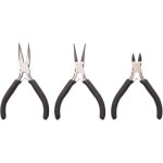 Lot de 3 pièces pour création de bijoux et projets de bricolage - pince à bec rond - pince coupante latérale ... Lot de 3 pièces pour création de bijoux et projets de bricolage - pince à bec rond - pince coupante latérale ...
