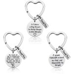 Lot de 3 porte - cl�s pour enseignantes - cadeau de remerciement pour les enseignantes - cadeaux d'anniversair ...