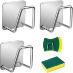 Lot de 3 porte - �ponges, porte - �ponge de cuisine, porte - �ponge auto - adh�sif, adh�sif rapide