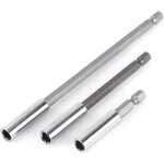 Lot de 3 rallonges de tournevis magn�tiques � tige de 6, 35 mm (1 / 4 ) pour perceuse �lectrique