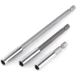 Lot de 3 rallonges de tournevis magn�tiques � tige de 6, 35 mm (1 / 4 ) pour perceuse �lectrique