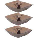 Lot de 3 r�cup�rateurs d'huile pour hotte bacs de r�cup�ration d'huile en plastique noir en polypropyl�ne ...