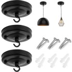 Lot de 3 rosace de plafond de 10 cm de diam�tre, plaque de plafond vintage lustre, pour luminaire luminaire ...