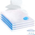 Lot de 3 sacs de rangement sous vide rutilisables, 6080 cm, pour vtements, linge de lit, serviettes ...