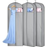 Lot de 3 sacs  soufflets de 10, 2 cm pour suspendre des vtements, sacs de robe de 165, 1 cm pour robes, ...