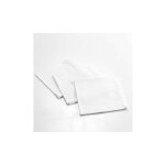 Douceur d'intrieur - lot de 3 serviettes de table coton - charline - 40 x 40 cm - blanc - livraison ...