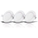 Lot de 3 spots encastrables sp�ciales salle de bain ip44, prot�g�s contre les projections d'eau, ultra ...