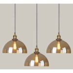 Wottes - lot de 3 suspension luminaire industrielle vintage plafonniers lustre edison lampe suspensions ...