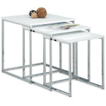 Relaxdays - lot de 3 tables gigognes, design moderne, en mdf et métal (acier), h x l x p : env. 42 x ... Relaxdays - lot de 3 tables gigognes, design moderne, en mdf et métal (acier), h x l x p : env. 42 x ...