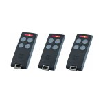 Lot de 3 tlcommandes 4 canaux cardin s504 c4 pour portails et porte de garage - txq504c4 - codage rolling ...