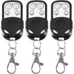 Lot de 3 t�l�commandes universelles, � code fixe, avec fr�quence de 433, 92 mhz, pour portail automatique ...